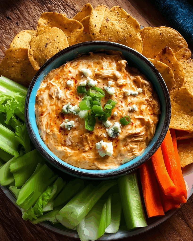 Cremiger Buffalo Chicken Dip aus dem Slow Cooker – perfekt für jede Party