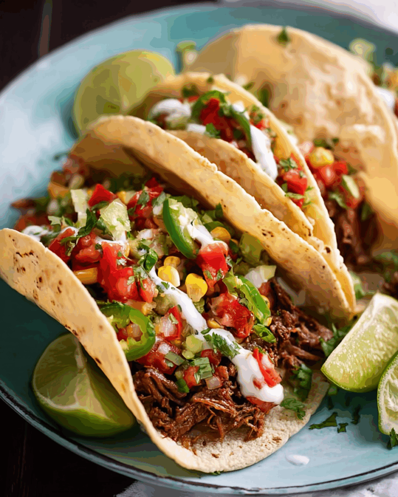Crockpot Rindfleisch-Tacos