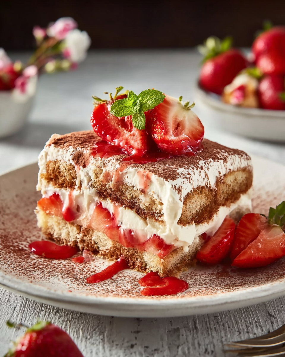 Erdbeer-Tiramisu: Ein Sommergenuss mit Frische und Süße