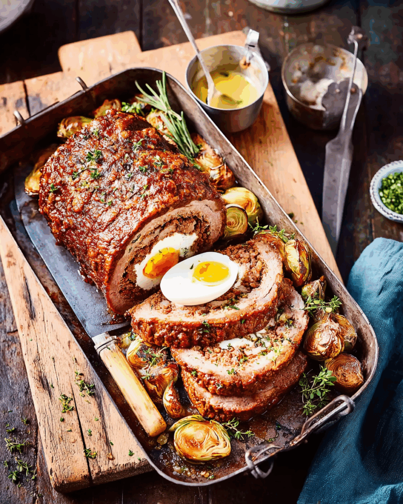 Hackbraten mit Ei-Füllung