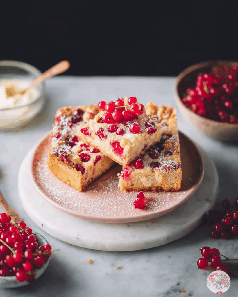 Johannisbeerkuchen mit Schmand