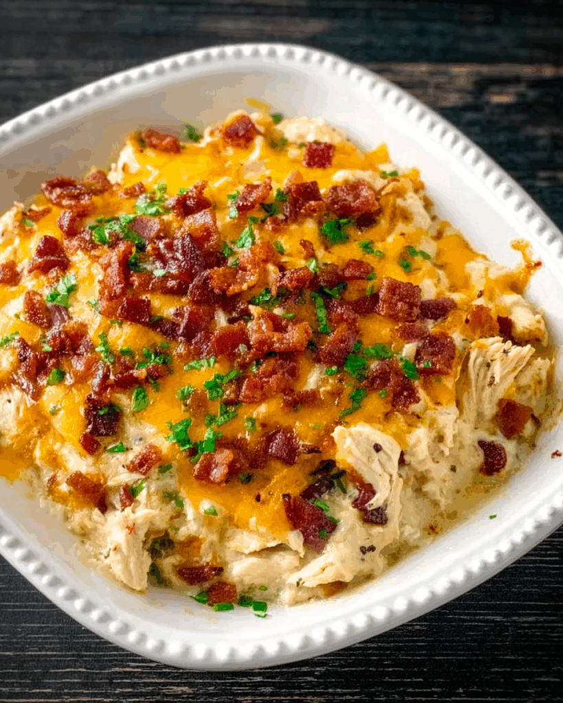 Keto Chicken Bacon Ranch Casserole