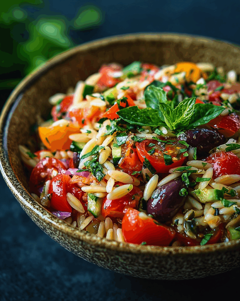 Mediterraner Orzo Salat