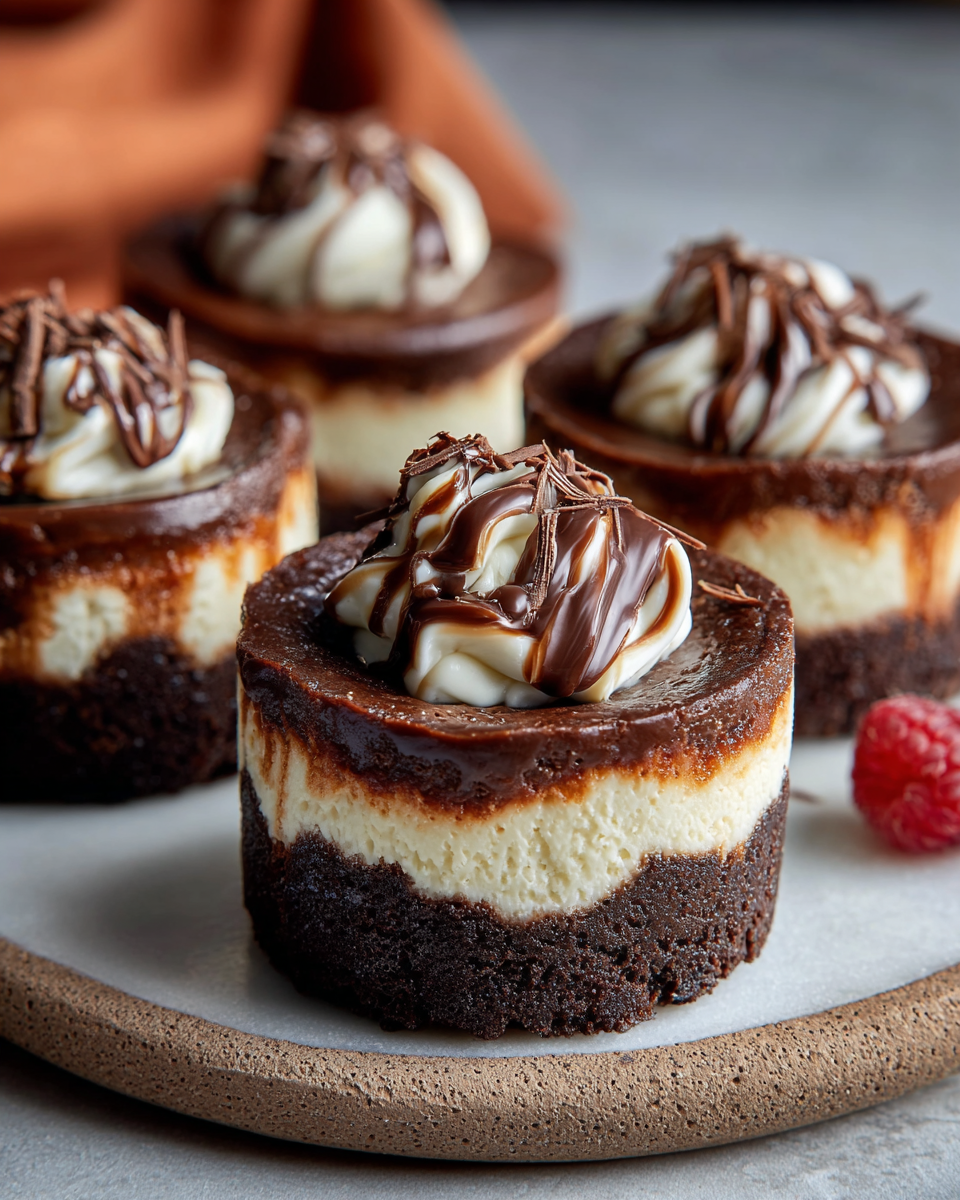 Mini-Schoko-Cheesecakes ohne Risse