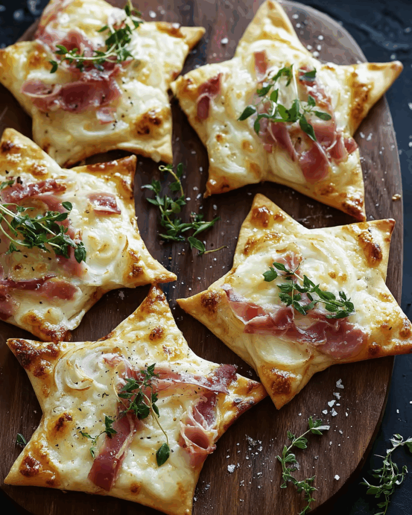 Mini Flammkuchen Sterne