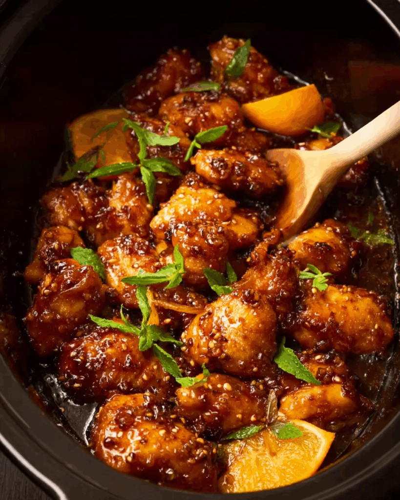 Slow Cooker Orangen-Hähnchen