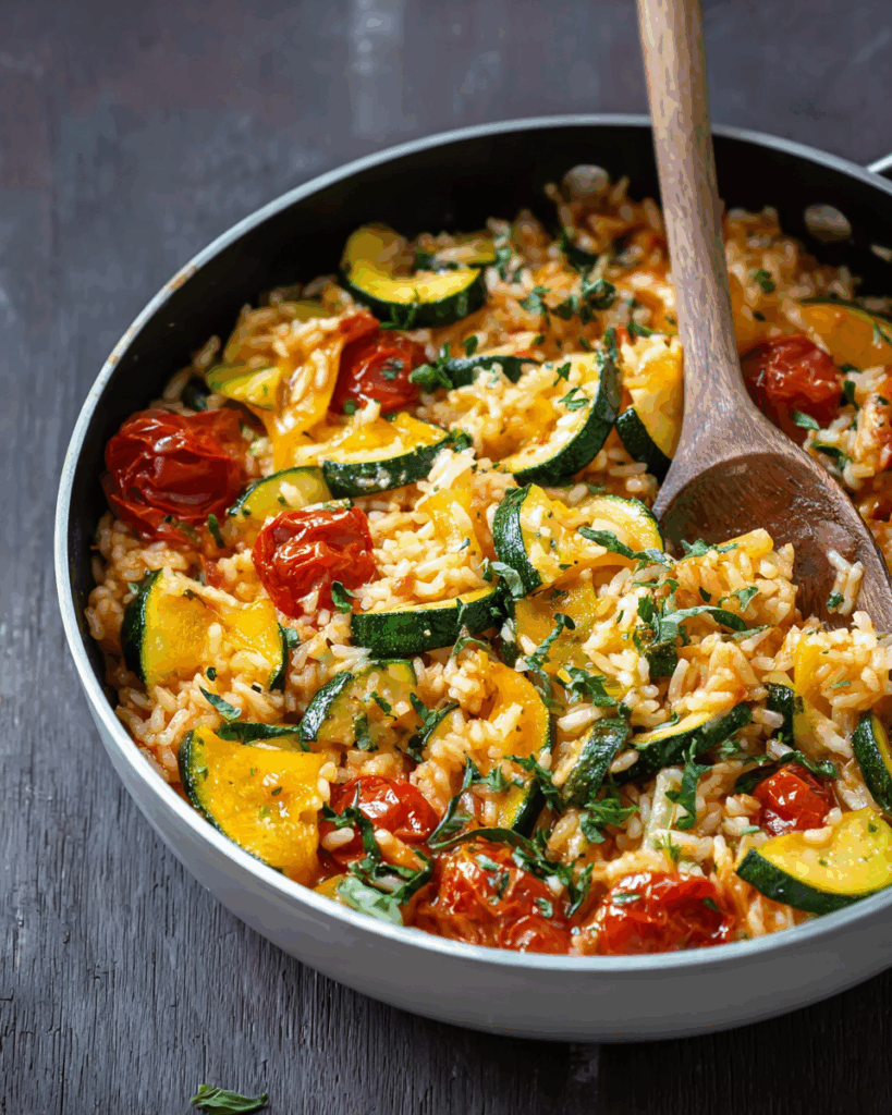 Zucchini-Tomaten-Reis