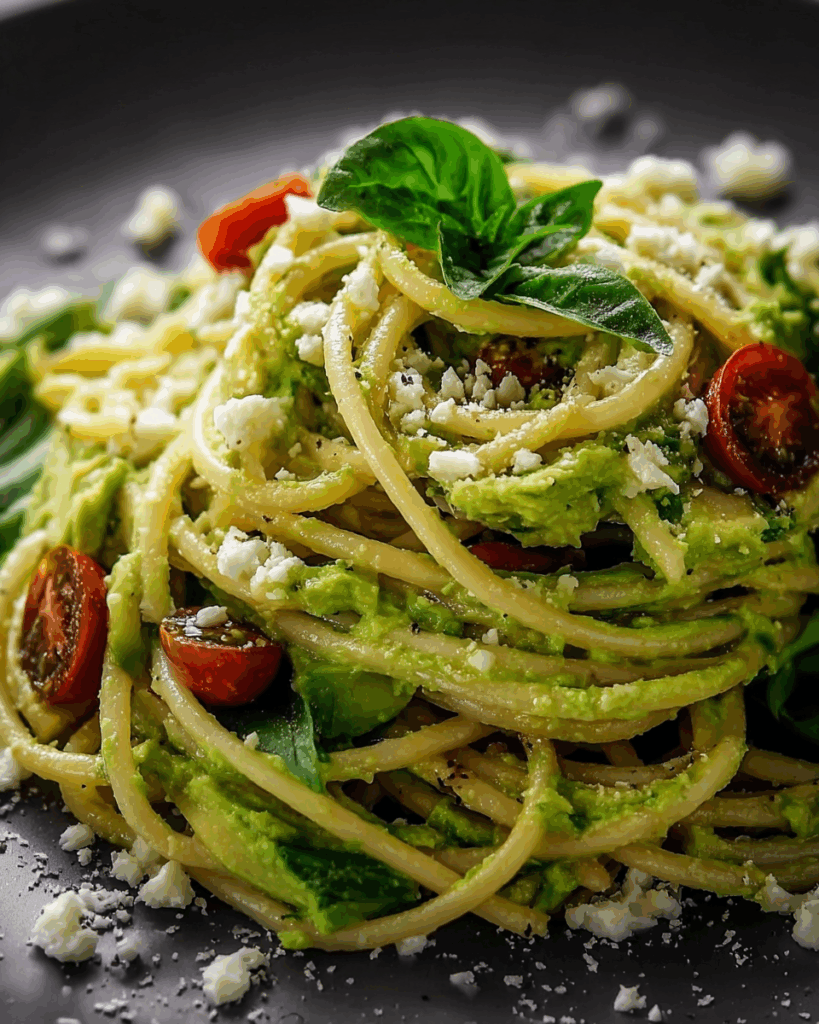 Avocado Pasta mit einem Hauch von Cremigkeit