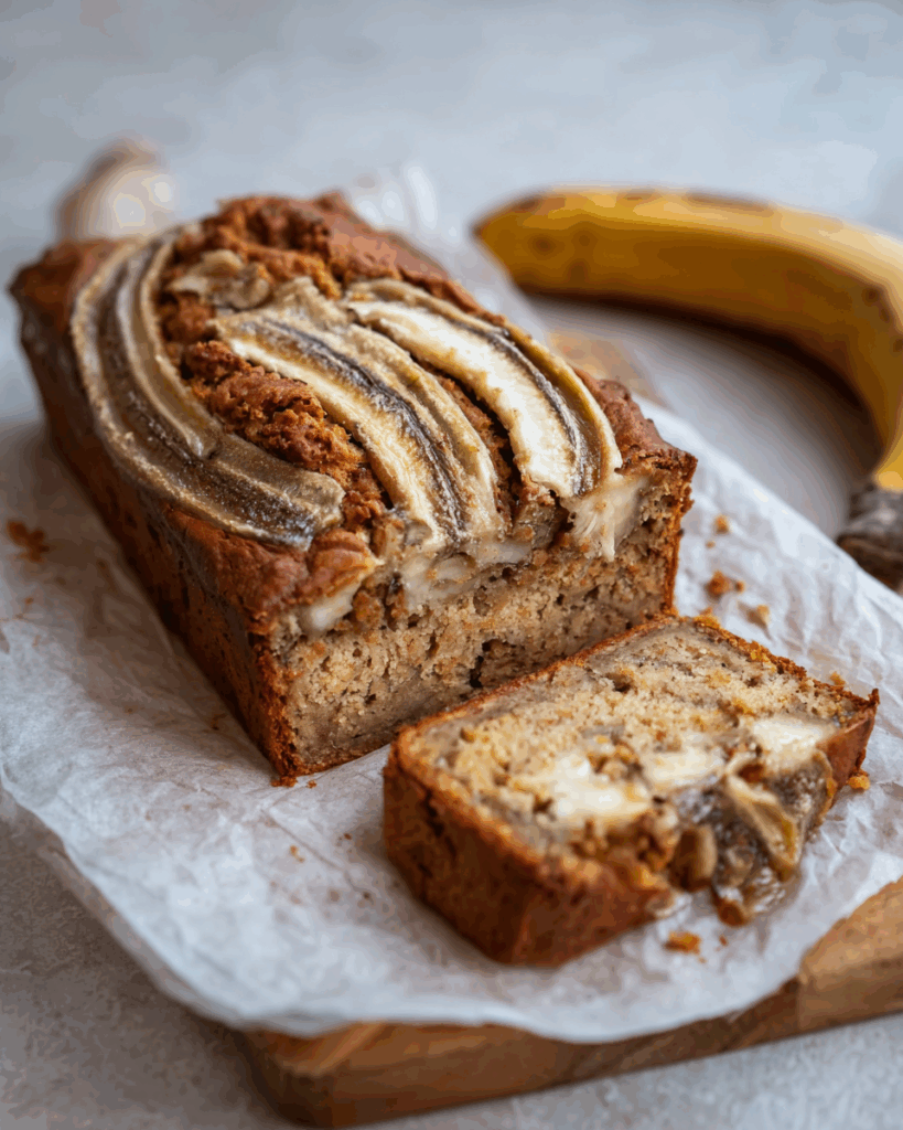 Bananenbrot mit Quark