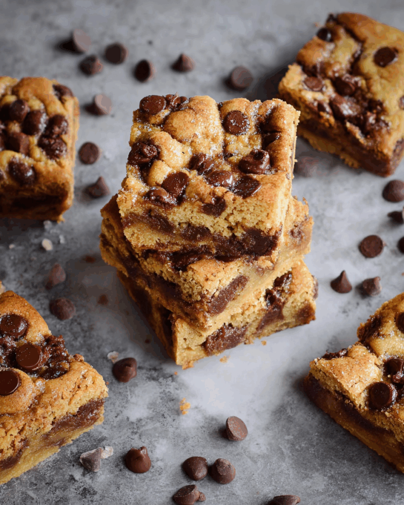 Blondies mit Schokodrops