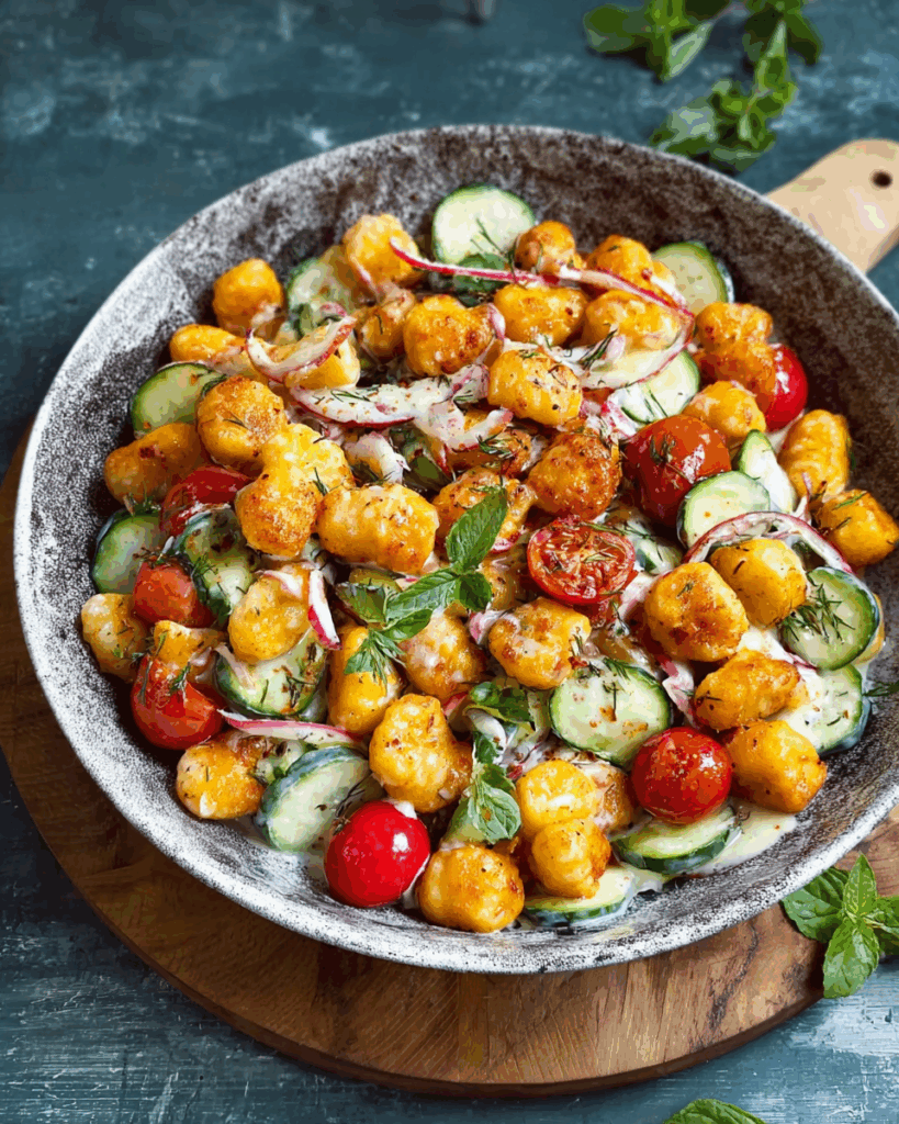 Crunchy Gnocchi Salat
