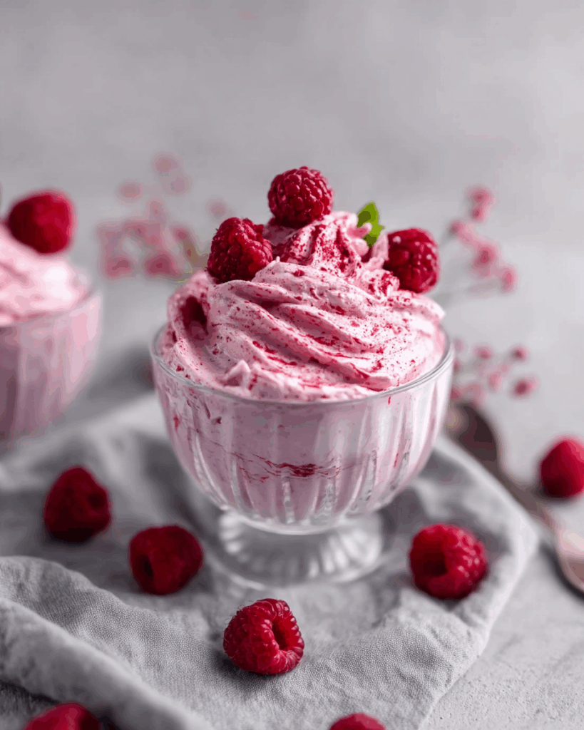 Frische Himbeercreme im Handumdrehen