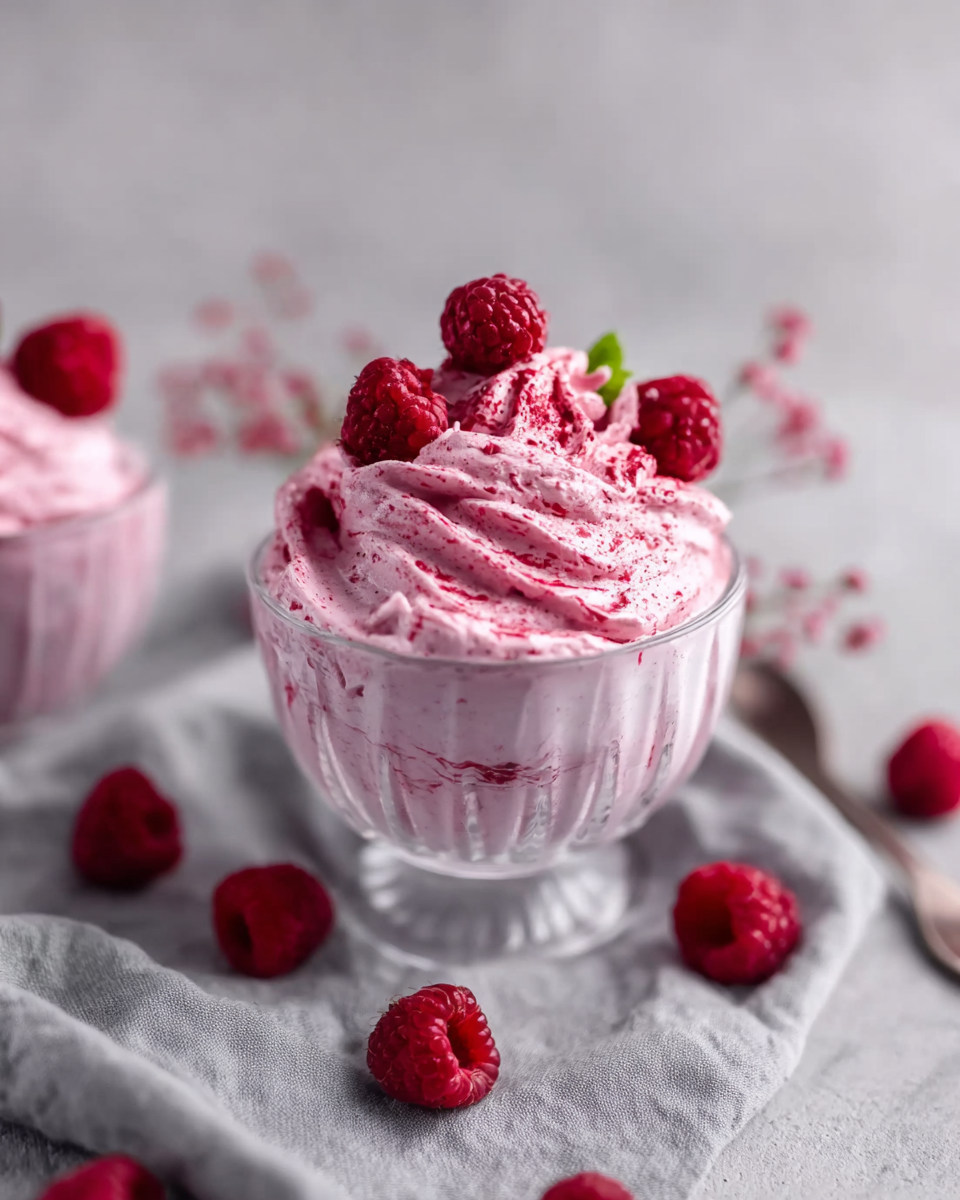 Frische Himbeercreme im Handumdrehen