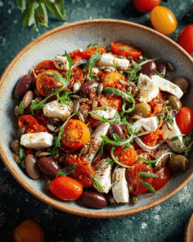 Mediterraner Bohnensalat
