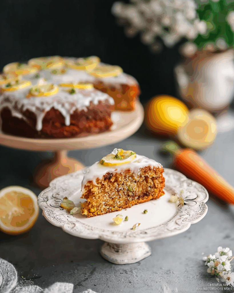 Rüblikuchen mit Zitronenguss