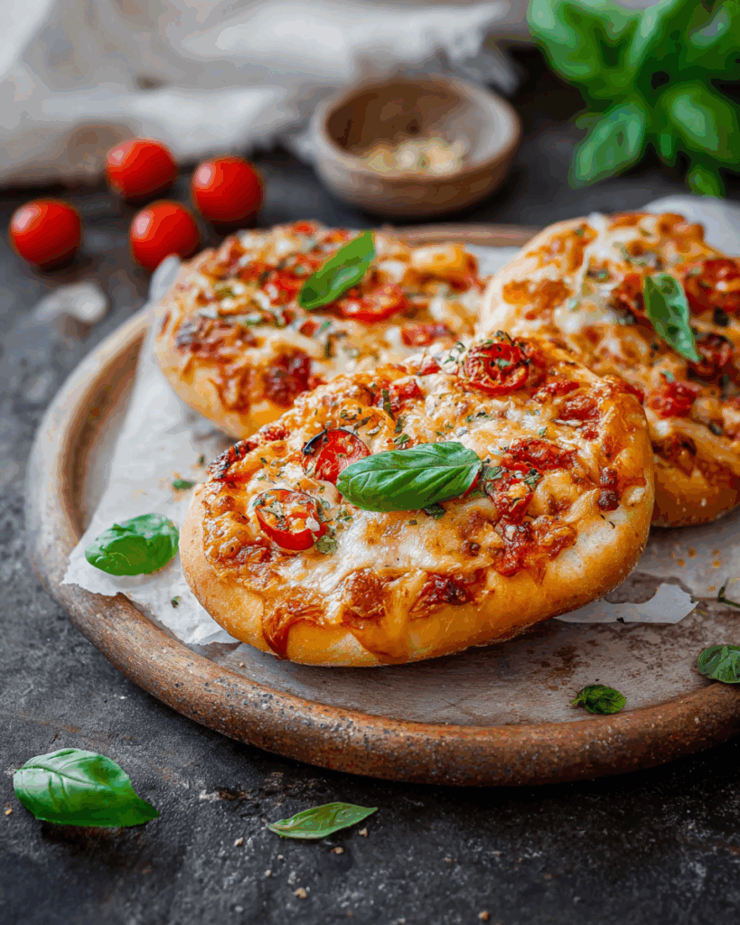 Vegetarische Pizzabrötchen
