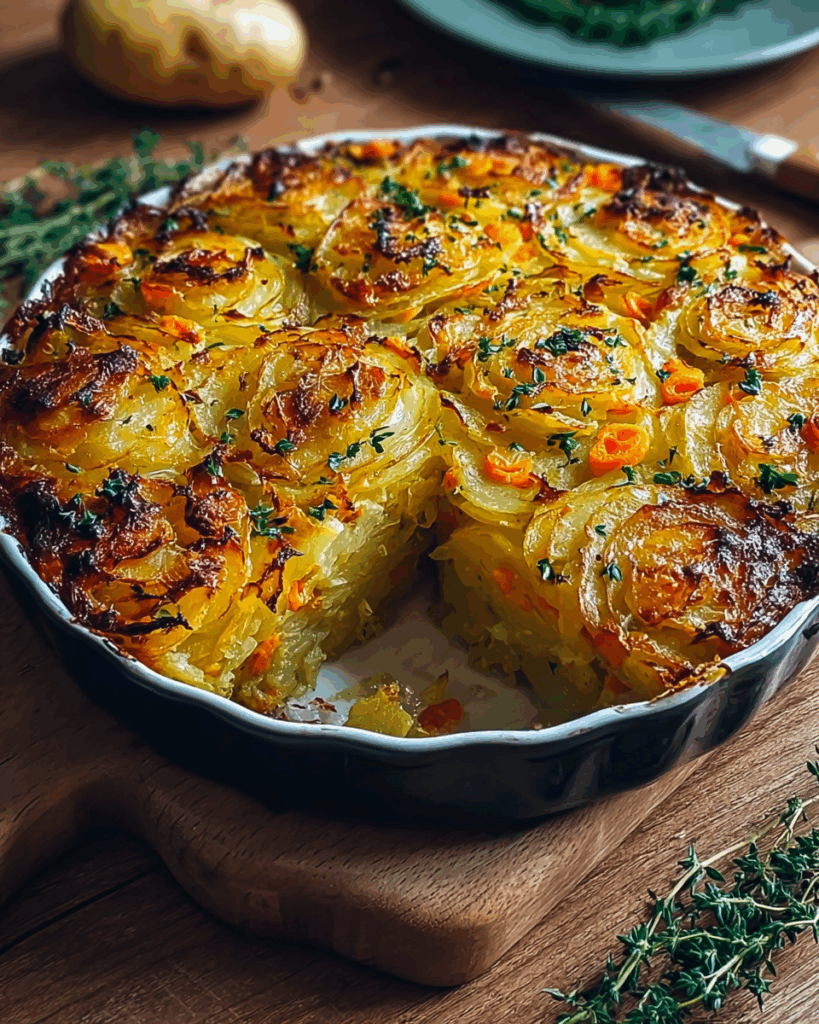Vegetarischer Kartoffelauflauf