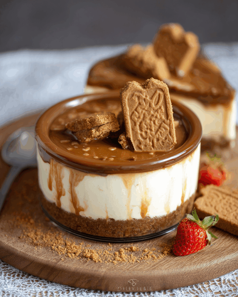 Zarte Lotus Biscoff Cheesecake-Verführung