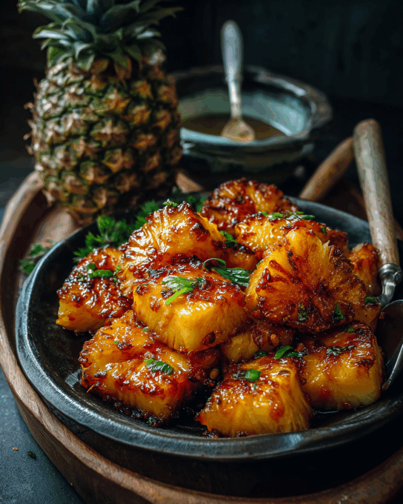 Ananas-Hähnchen