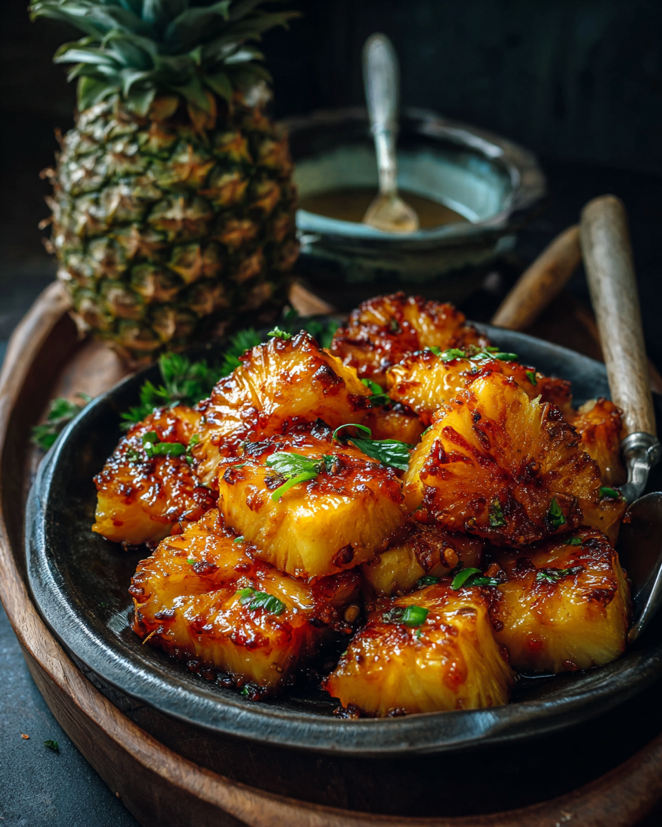 Ananas-Hähnchen