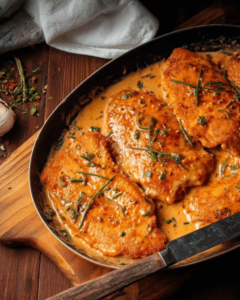 Hähnchenbrust in Frischkäsesauce