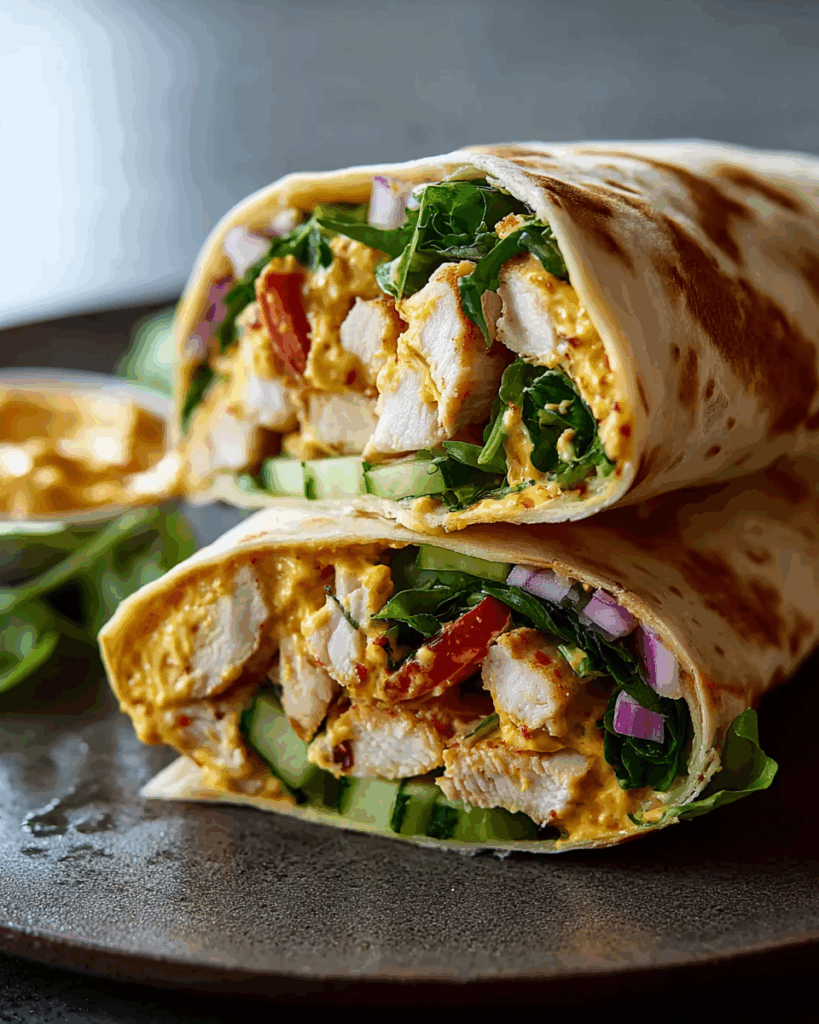 Honig-Senf-Hähnchen Wrap