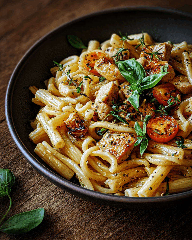 Honig-Pfeffer-Hähnchen-Pasta