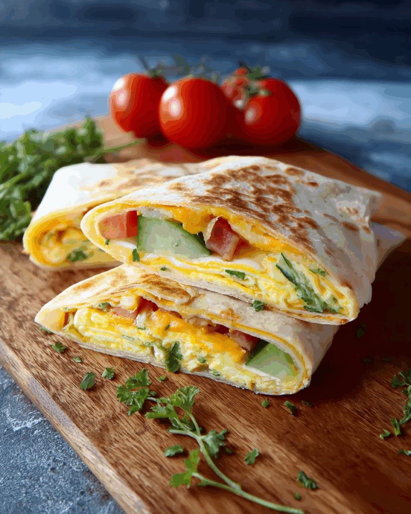 Frühstücks-Wrap mit Ei