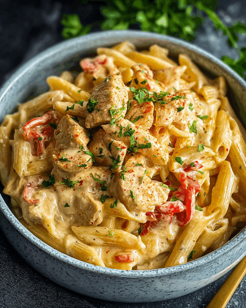 Cajun-Hähnchen-Pasta aus dem Slow Cooker