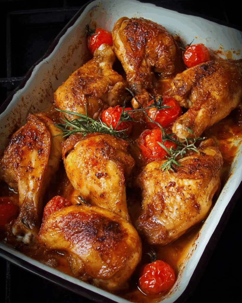 Hühnerkeulen aus dem Ofen