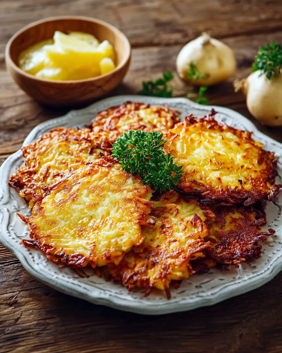 Kartoffelpuffer – Traditionelle deutsche Reibekuchen