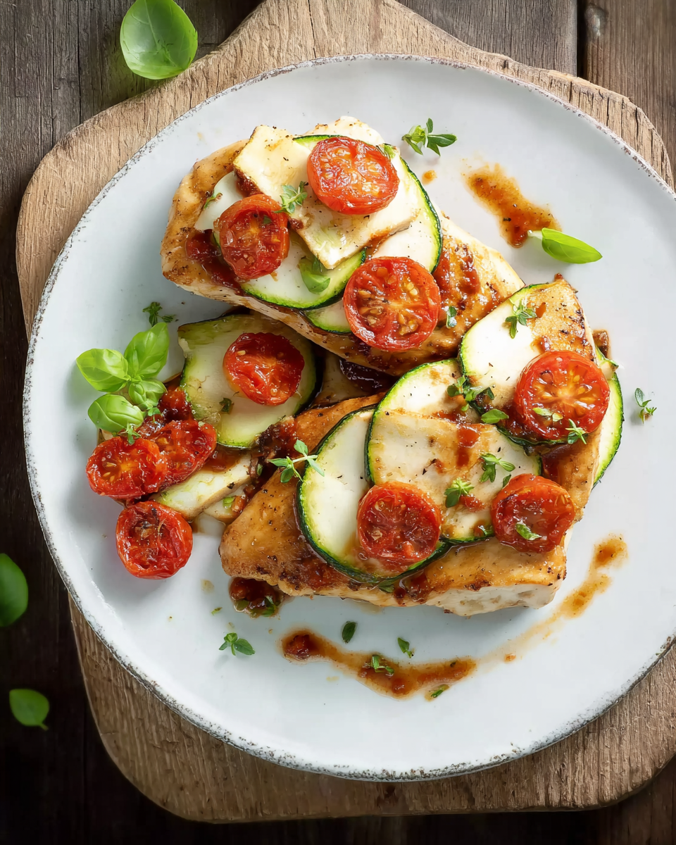 Gefüllte Hähnchenbrust mit Tomaten und Mozzarella
