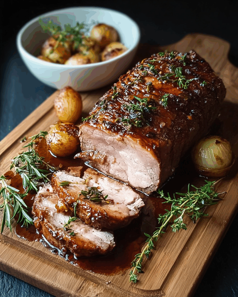 Hackbraten aus dem Backofen