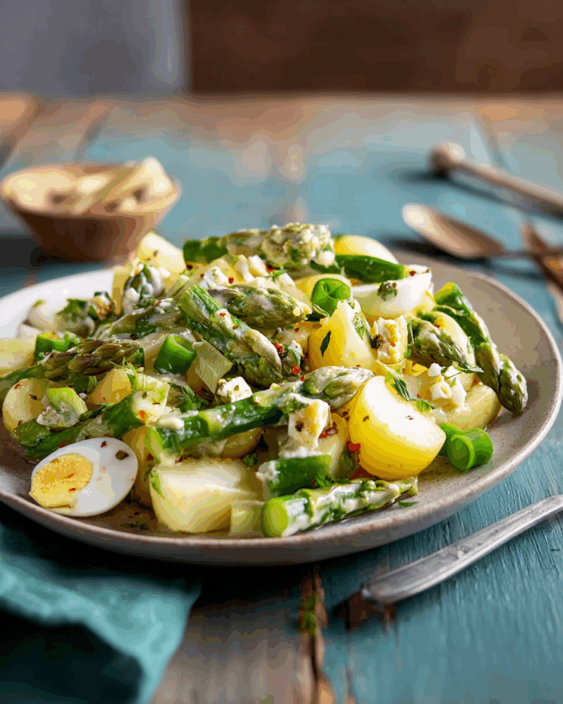 Grüner Spargel-Kartoffelsalat