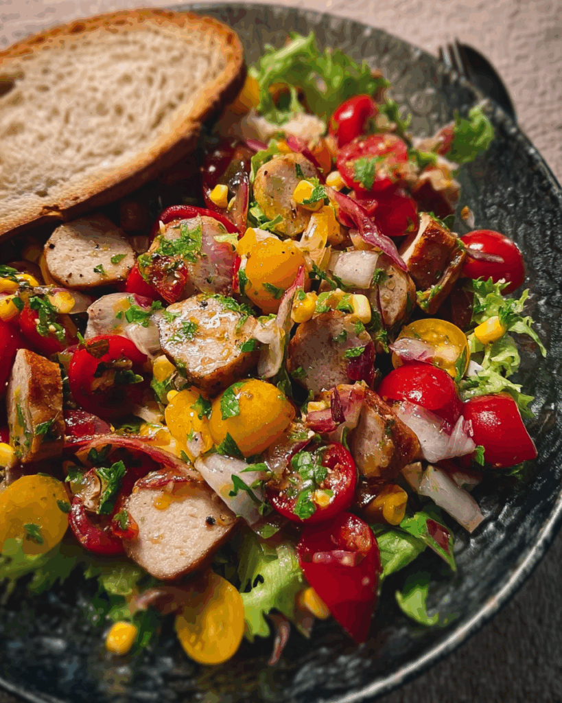 Einfacher Bratwurstsalat