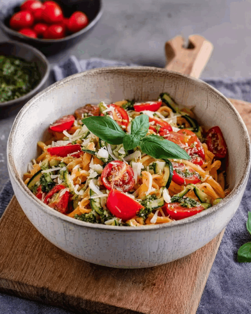Nudelsalat mit Pesto
