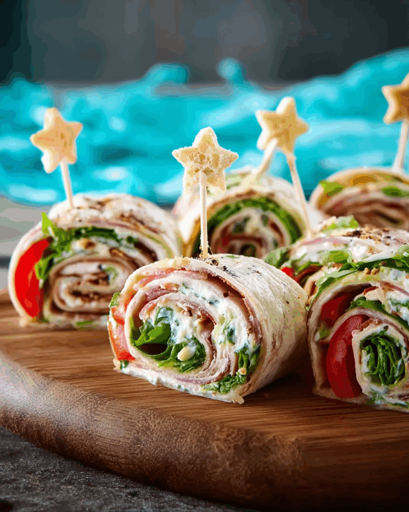 Wrap-Röllchen mit Frischkäse und Gemüse