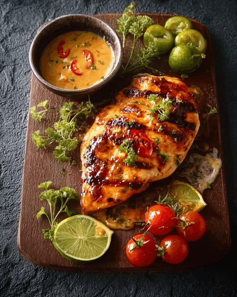 Smokey’s Hähnchenbrust mit Chili-Sahnesauce