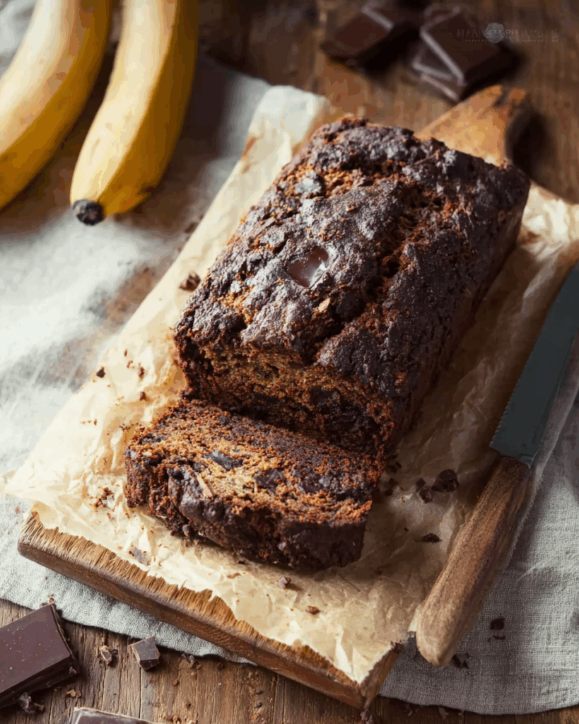 Veganes Schoko-Bananenbrot
