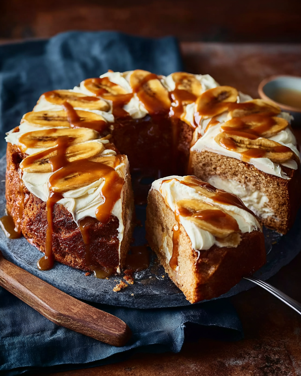 Bananen-Karamell-Kranzkuchen