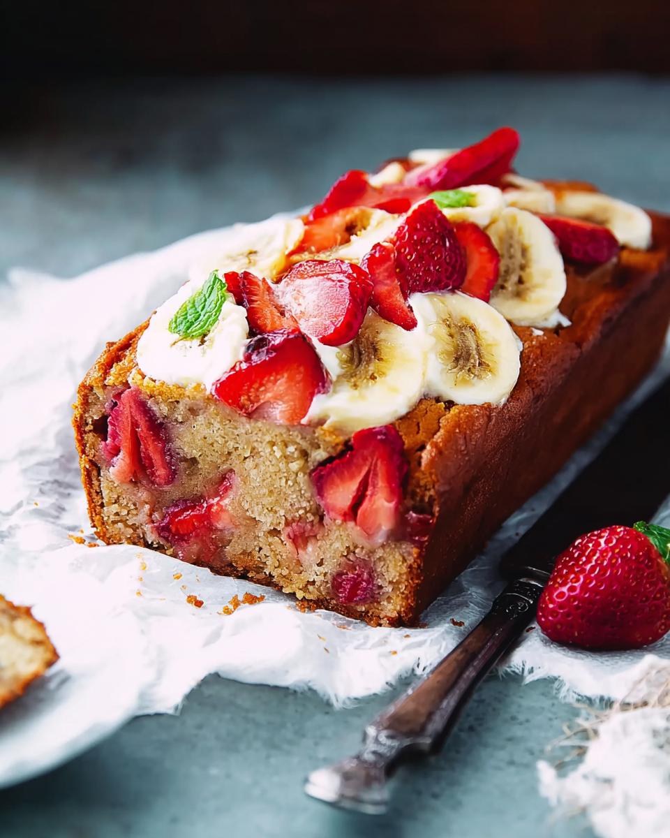 Erdbeer-Bananenbrot
