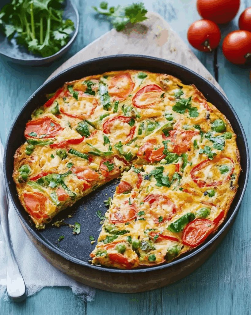 Garnelen-Paprika-Frittata
