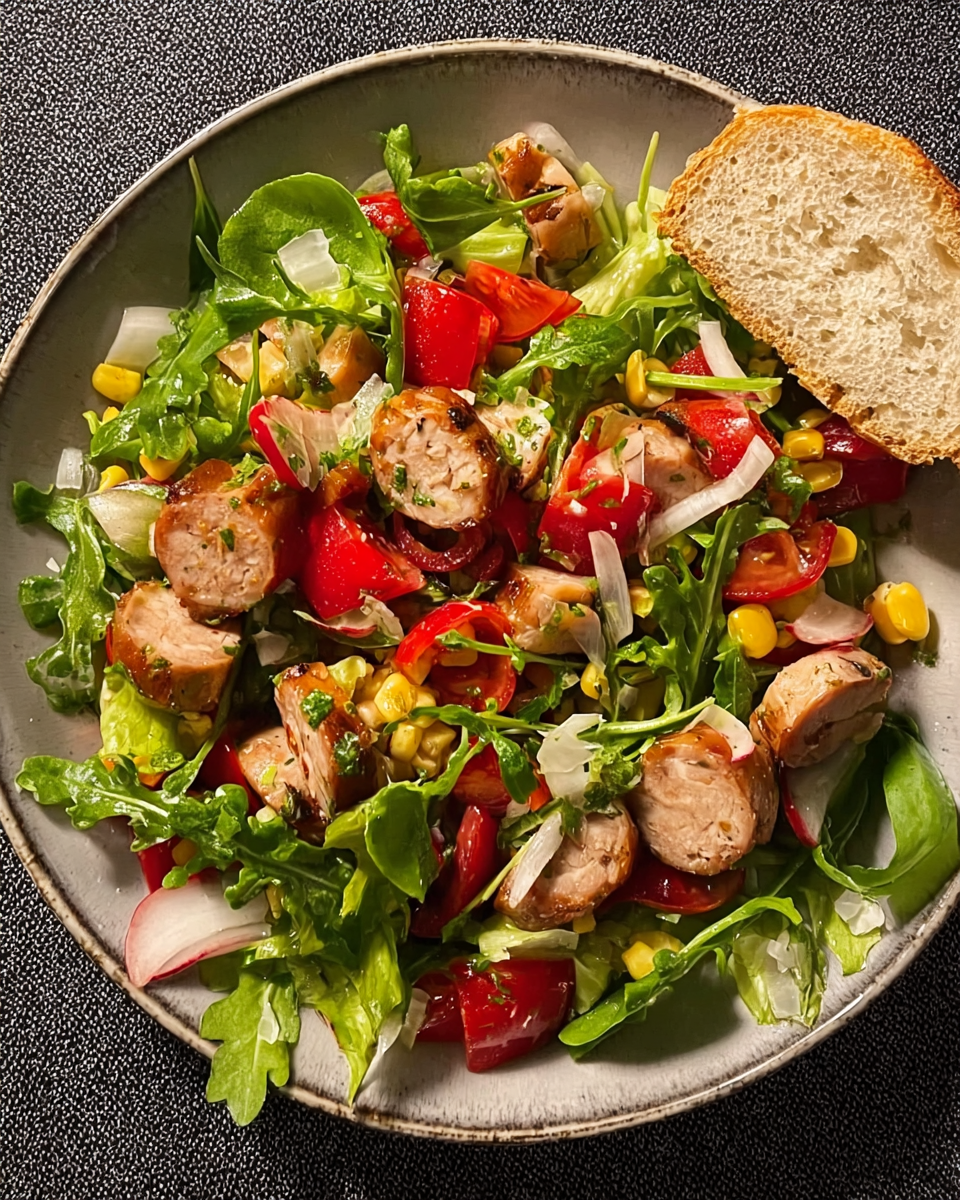 Einfacher Bratwurstsalat