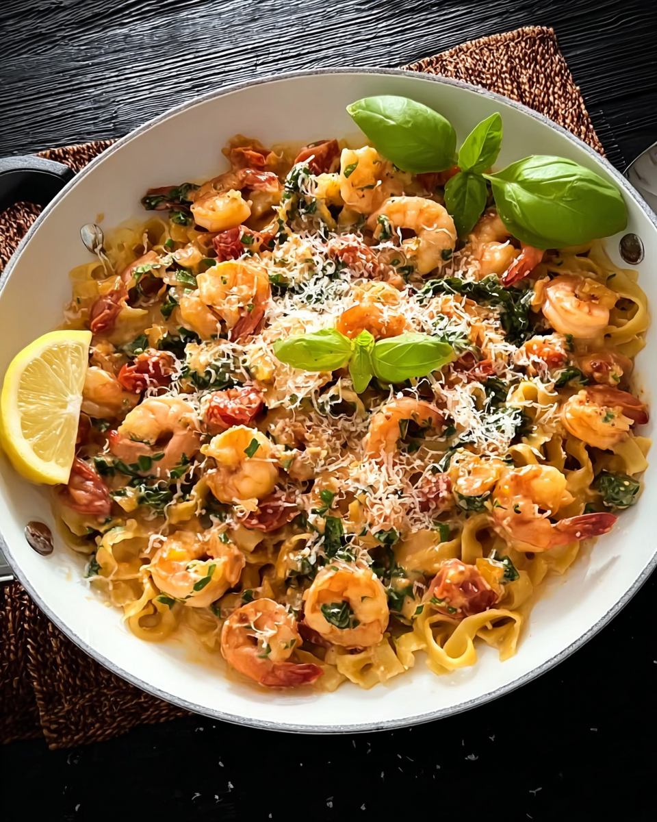 One-Pot Garnelenpasta