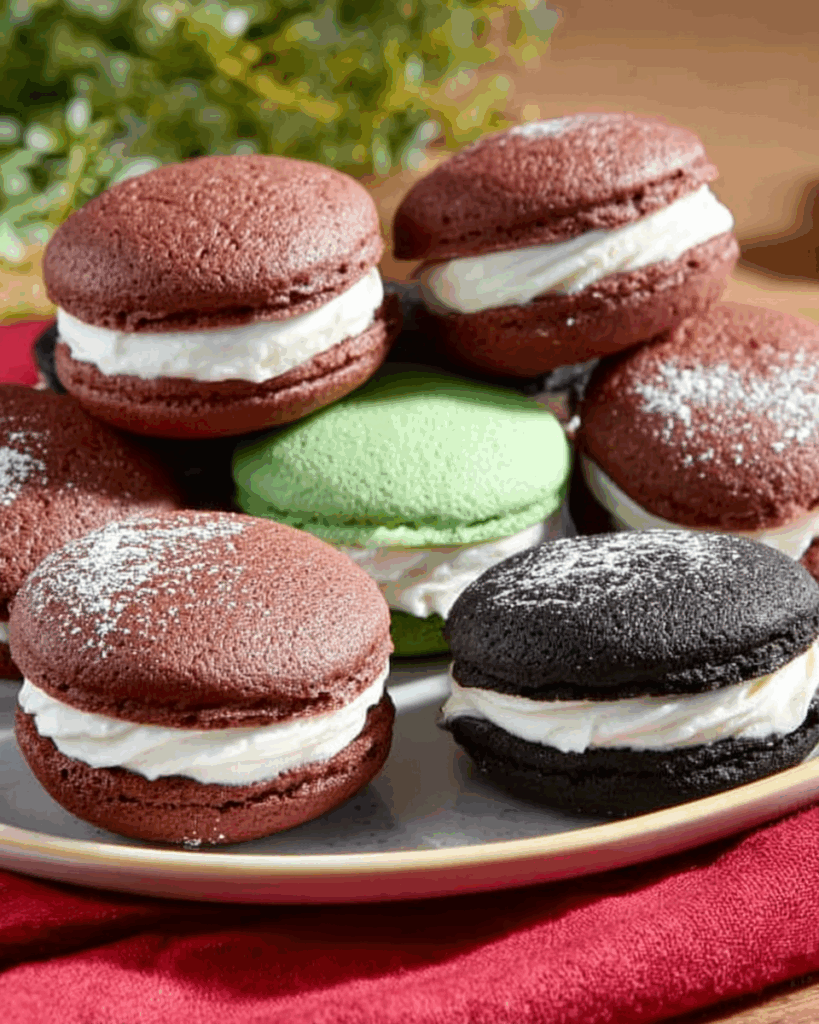 Delicious Soft Whoopies with Creamy Filling