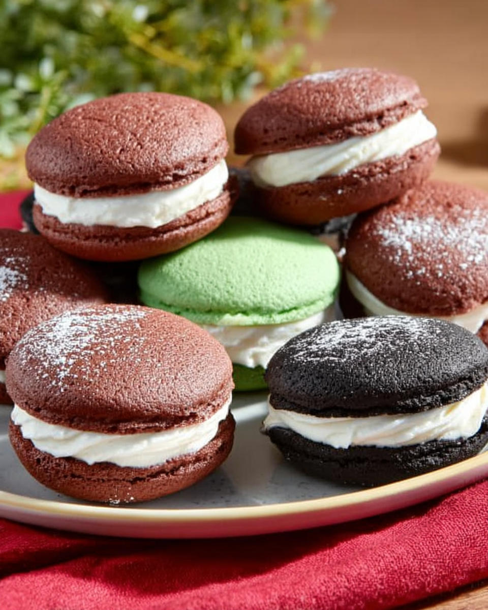 Delicious Soft Whoopies with Creamy Filling