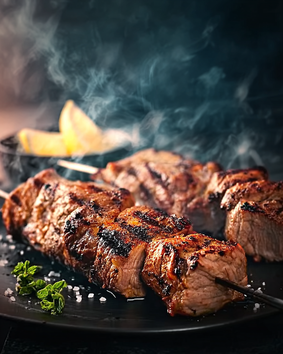 Honig-Fleisch-Fackeln