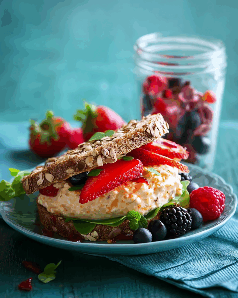 Overnight Oats mit Beeren
