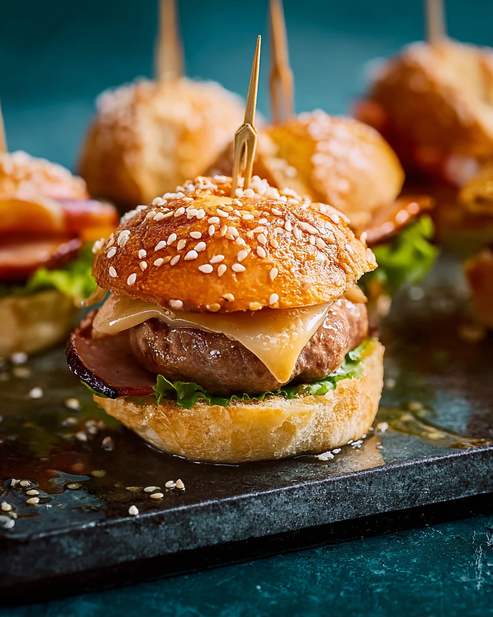 Bayern-Burger als Fingerfood