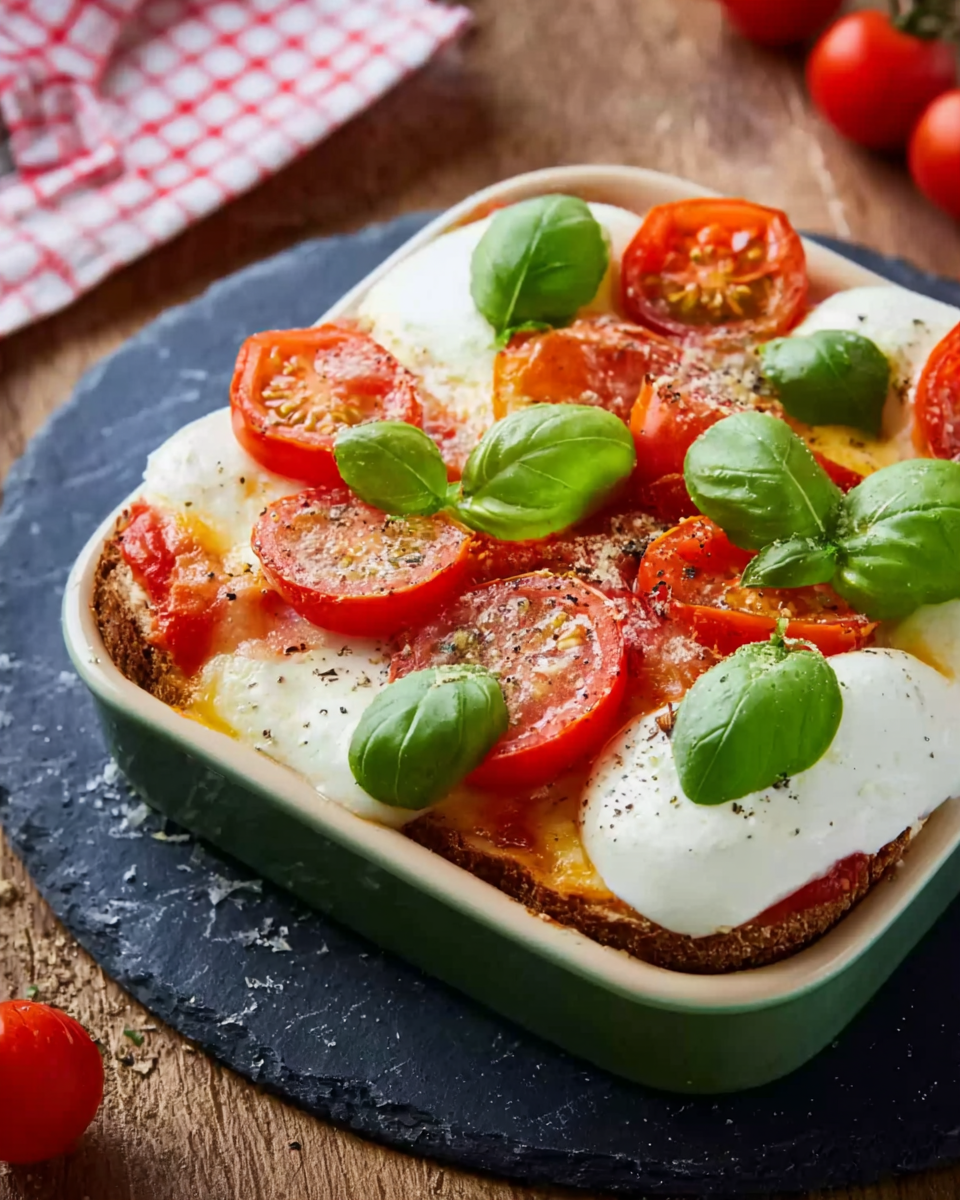 Hähnchenbrust mit Tomate und Mozzarella